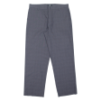 DOCKERS Checked Khaki Mens Trousers Grey Regular Straight W34 L30 Cheap