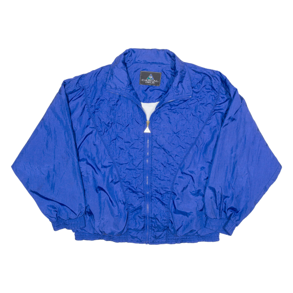 CASUAL ISLE Mens Shell Jacket Blue 90s 2XL For Cheap