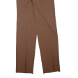 ANDRE LAURENT Pleated Womens Trousers Brown Regular Straight Wool W31 L36 For Discount