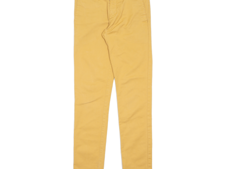 CARHARTT Workwear Womens Trousers Yellow Slim Tapered W29 L32 Sale