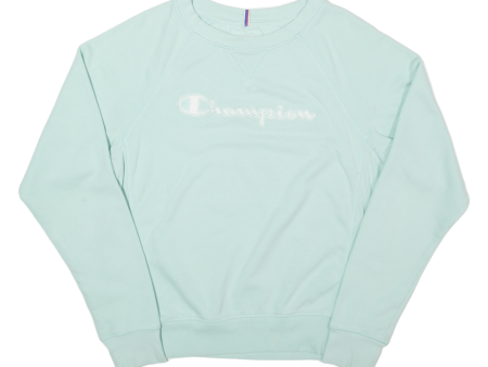 CHAMPION Womens Sweatshirt Blue S Online Sale