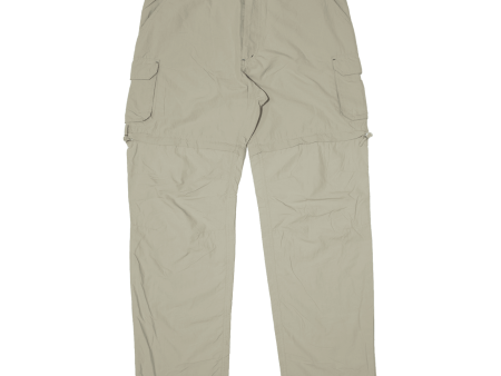 CRANE Outdoor Detachable Leg Mens Trousers Beige Regular Straight W34 L32 For Sale