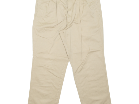 DOCKERS Khaki Mens Trousers Beige Regular Straight W38 L29 on Sale