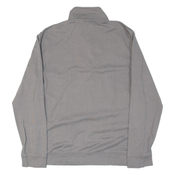 CALVIN KLEIN Mens Sweatshirt Grey 1 4 Zip S on Sale