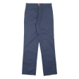 DICKIES Workwear Boys Trousers Blue Regular Straight W28 L30 Online Hot Sale