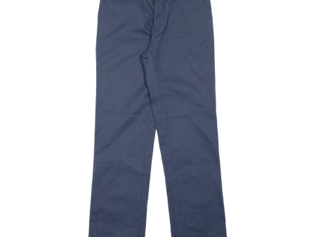 DICKIES Workwear Boys Trousers Blue Regular Straight W28 L30 Online Hot Sale