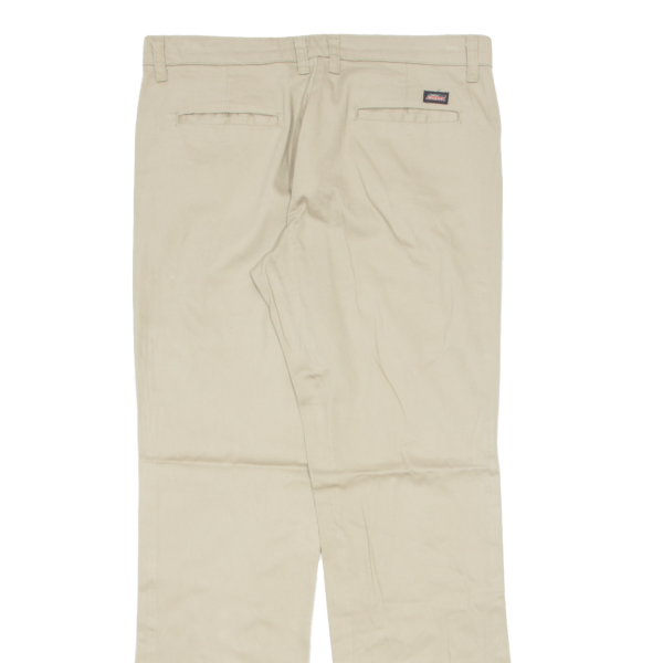 DICKIES Workwear Womens Trousers Beige Relaxed Straight W33 L32 on Sale