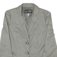 ARMANI JEANS Womens Blazer Jacket Grey XS Online Hot Sale