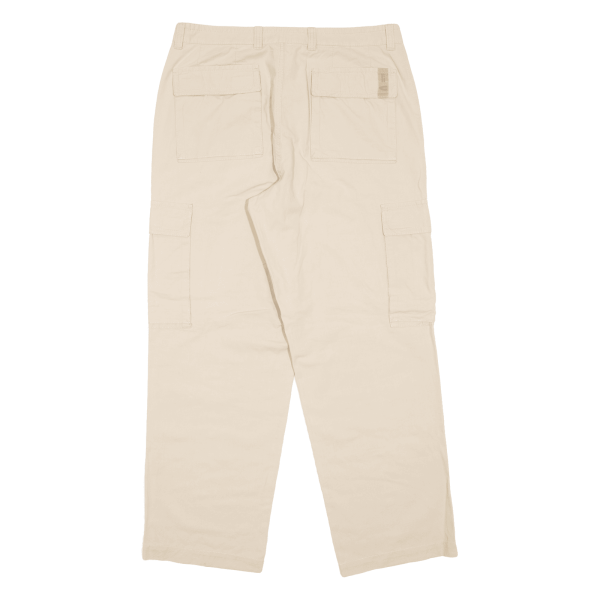 CAMEL ACTIVE Cargo Outdoor Mens Trousers Beige Regular Straight W33 L29 For Cheap