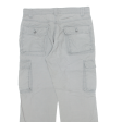 CLOCKHOUSE Cargo Mens Trousers Grey Regular Straight W35 L30 Online Hot Sale