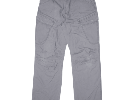 CLOCKHOUSE Mens Trousers Grey Regular Straight W33 L32 Sale