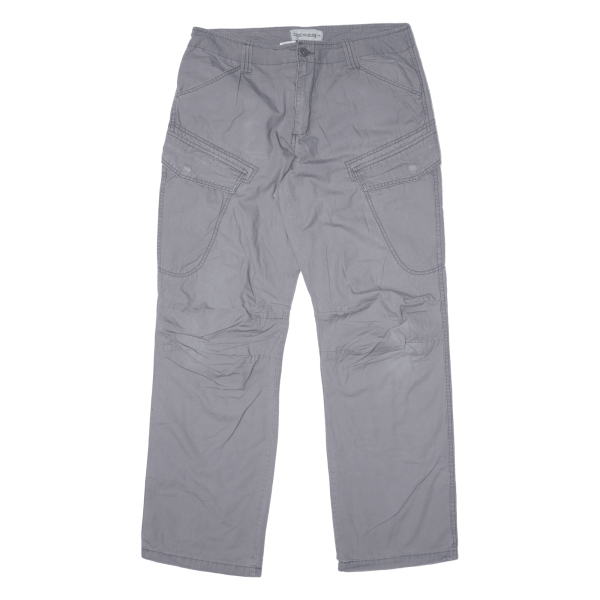 CLOCKHOUSE Mens Trousers Grey Regular Straight W33 L32 Sale