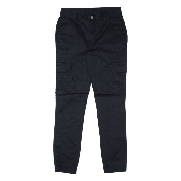 BENCH Cargo Girls Trousers Black Regular Tapered W30 L30 For Discount