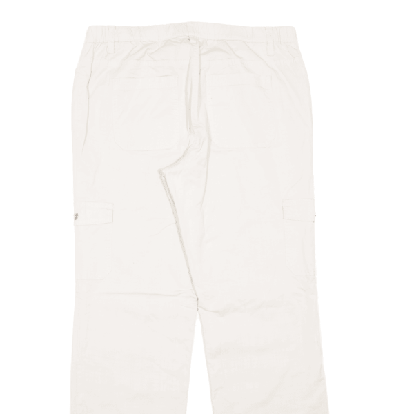 BPC Cargo Womens Trousers Cream Regular Straight W33 L31 Online now