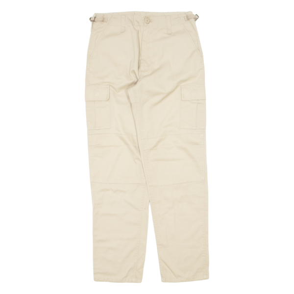 Cargo Womens Trousers Beige Regular Tapered W30 L31 Online now