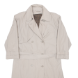 Belted Womens Trench Coat Beige L Fashion