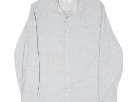 CALVIN KLEIN Mens Plain Shirt Grey Long Sleeve M For Sale