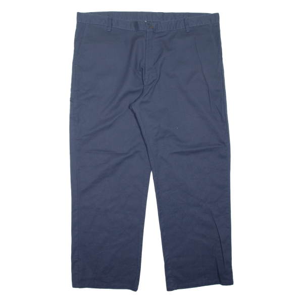 DICKIES Workwear Mens Trousers Blue Regular Straight W42 L29 Hot on Sale