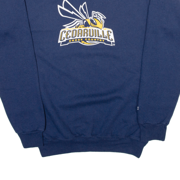 CHAMPION Cedarville University Mens Sweatshirt Blue USA S For Sale