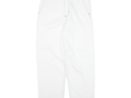 CARHARTT WIP Armanda Pant Womens Trousers White Relaxed Straight W28 L25 Sale