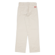 DICKIES Crop Workwear Womens Trousers Beige Regular Straight W28 L29 Online now