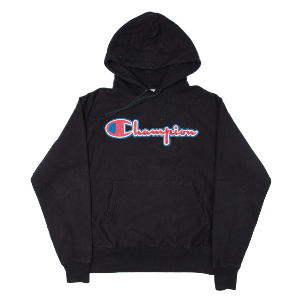 CHAMPION REVERSE WEAVE Mens Black Hoodie M For Sale