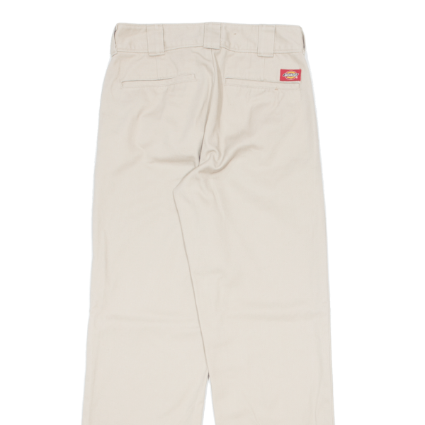 DICKIES Crop Workwear Womens Trousers Beige Regular Straight W28 L29 Online now