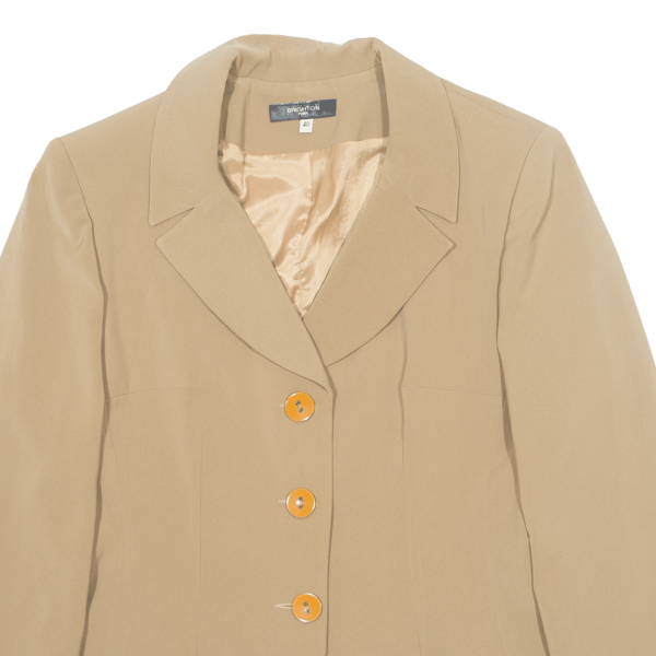 BRIGHTON Womens Blazer Jacket Beige 90s M Online now