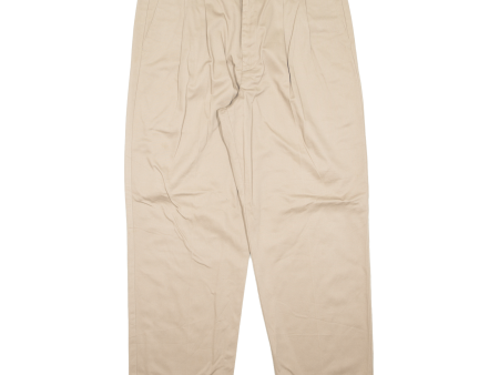 DOCKERS Khaki Mens Trousers Beige Regular Straight W36 L30 For Discount