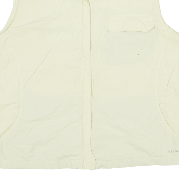 COLUMBIA Womens Gilet Cream XL For Sale