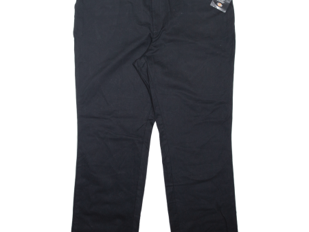 DICKIES Workwear Womens Trousers Black Relaxed Straight W45 L31 Online Sale