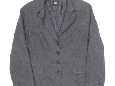 BOGNER Womens Blazer Jacket Grey Wool M Online Sale