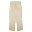 DICKIES Workwear Mens Trousers Beige Slim Straight W29 L32 Hot on Sale