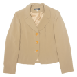 BRIGHTON Womens Blazer Jacket Beige 90s M Online now