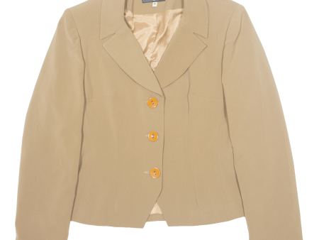 BRIGHTON Womens Blazer Jacket Beige 90s M Online now