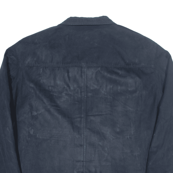 BUGATTI Suede Feel Mens Coach Jacket Blue L Online Hot Sale