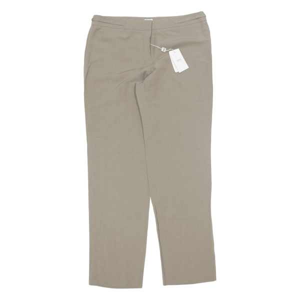 ARMANI COLLEZIONI Linen Blend Womens Trousers Beige Straight Linen W36 L34 Online Hot Sale