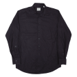 JOOP Mens Plain Shirt Black Long Sleeve M Fashion