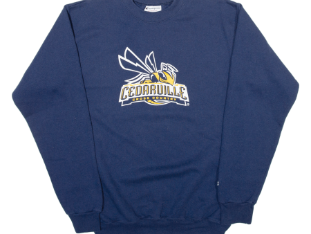 CHAMPION Cedarville University Mens Sweatshirt Blue USA S For Sale