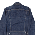 DKNY JEANS Womens Denim Jacket Blue S For Discount