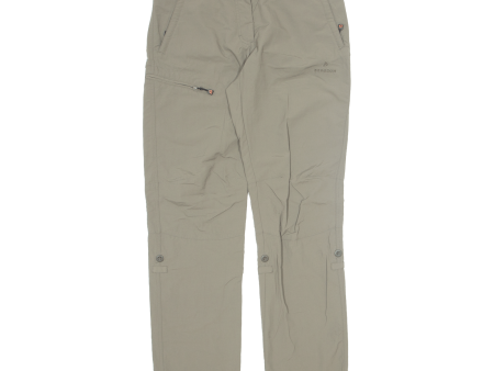 BERGSON Outdoor Womens Trousers Beige Regular Tapered Nylon W32 L32 Hot on Sale