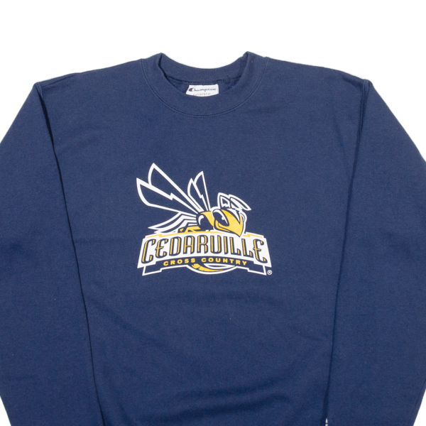 CHAMPION Cedarville University Mens Sweatshirt Blue USA S For Sale