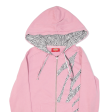 DICKIES Girls Pink Hoodie Full Zip S Hot on Sale