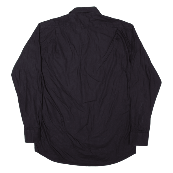 JOOP Mens Plain Shirt Black Long Sleeve M Fashion