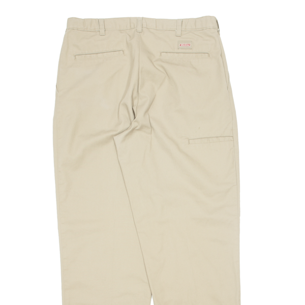 DICKIES Workwear Mens Trousers Beige Regular Straight W34 L32 Discount