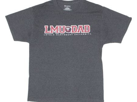 CHAMPION Loyola Marymount University Dad Mens T-Shirt Grey USA L Online Sale