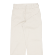 DICKIES Crop Workwear Womens Trousers Beige Regular Straight W28 L29 Online now