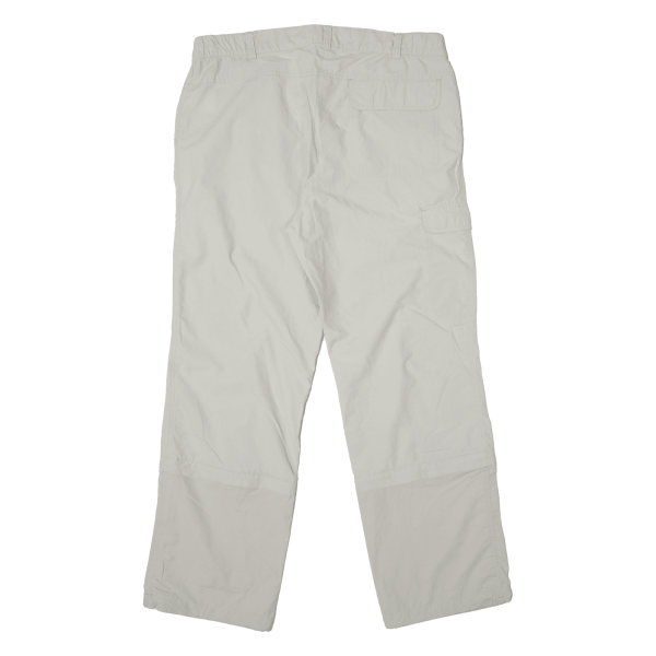 CRANE Outdoor Detachable Hem Mens Trousers Cream Regular Straight W36 L30 Online Hot Sale