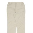 46 NORD Outdoor Mens Trousers Beige Regular Straight Nylon W32 L32 For Sale