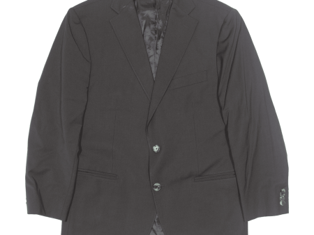 BALLY Mens Blazer Jacket Black Wool M Hot on Sale